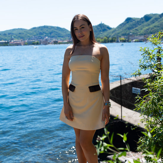 Butter Yellow Mini Dress CARLOTA