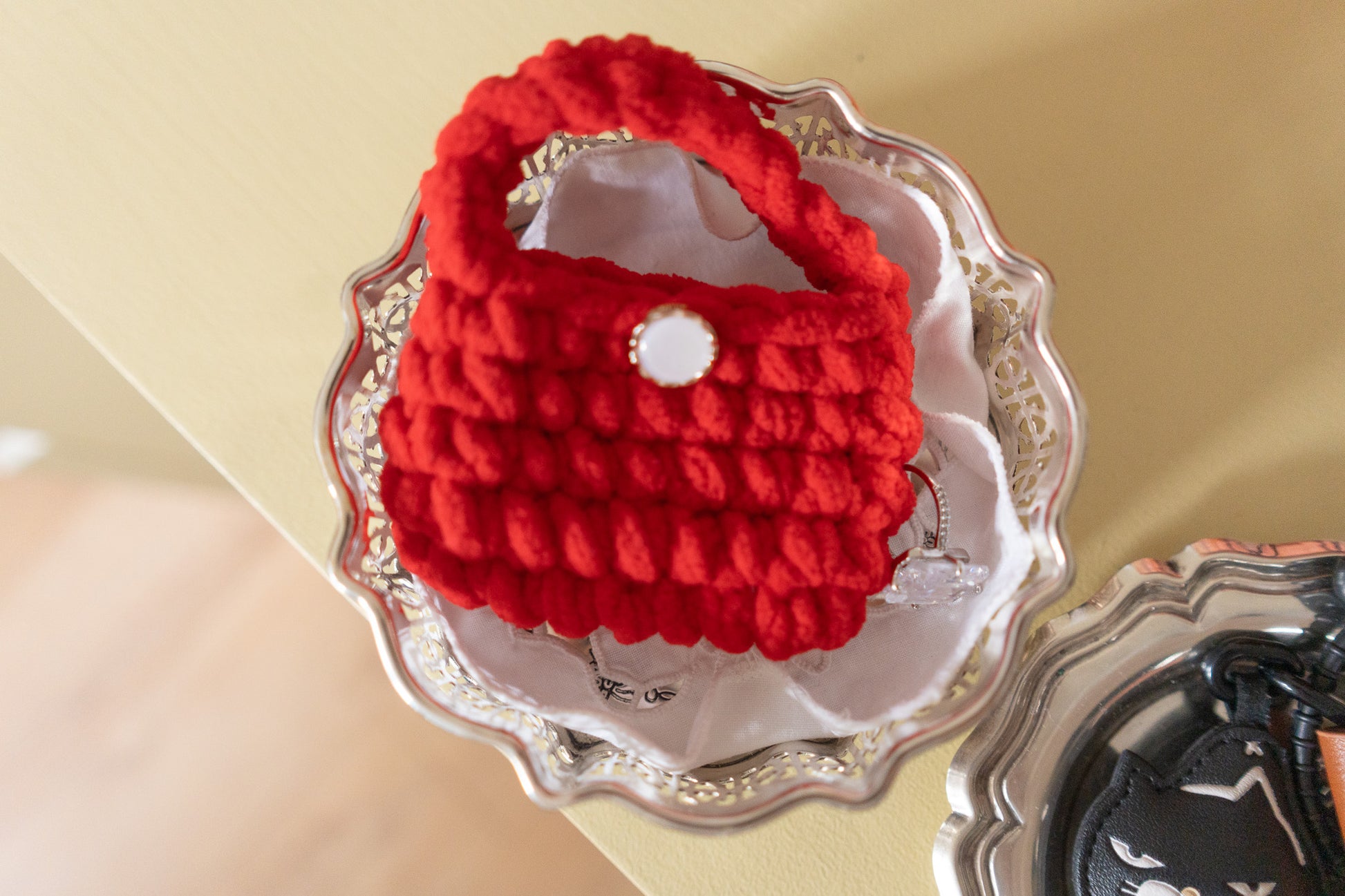 Vegan Leather & Woven Bag Charms