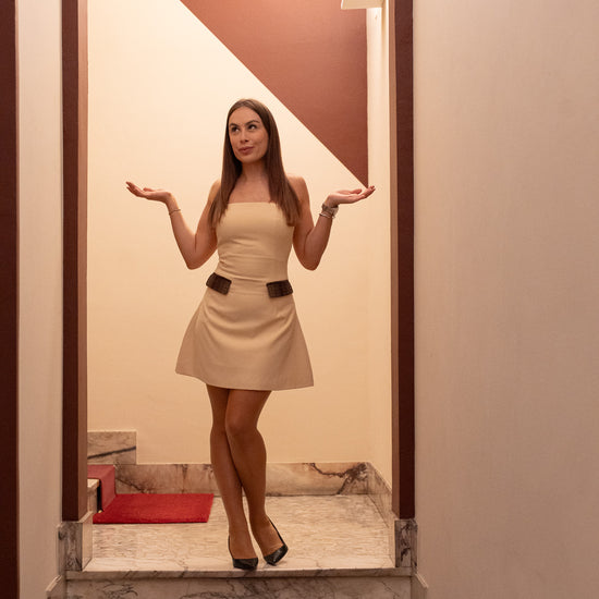 Butter Yellow Mini Dress CARLOTA