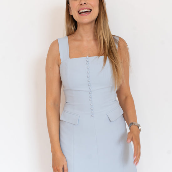 Mini Pastel Blue Dress CALLIE