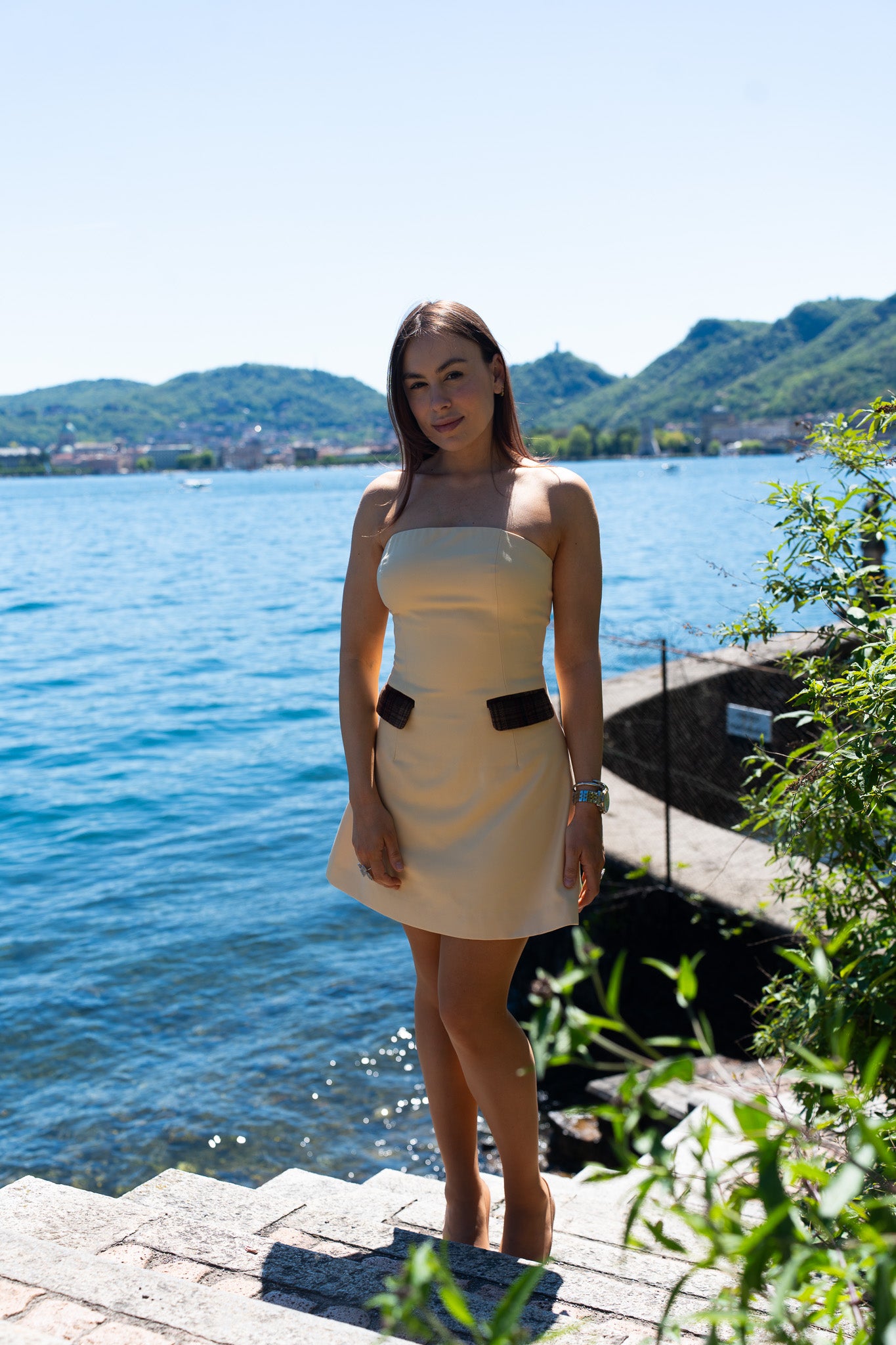 Butter Yellow Mini Dress CARLOTA